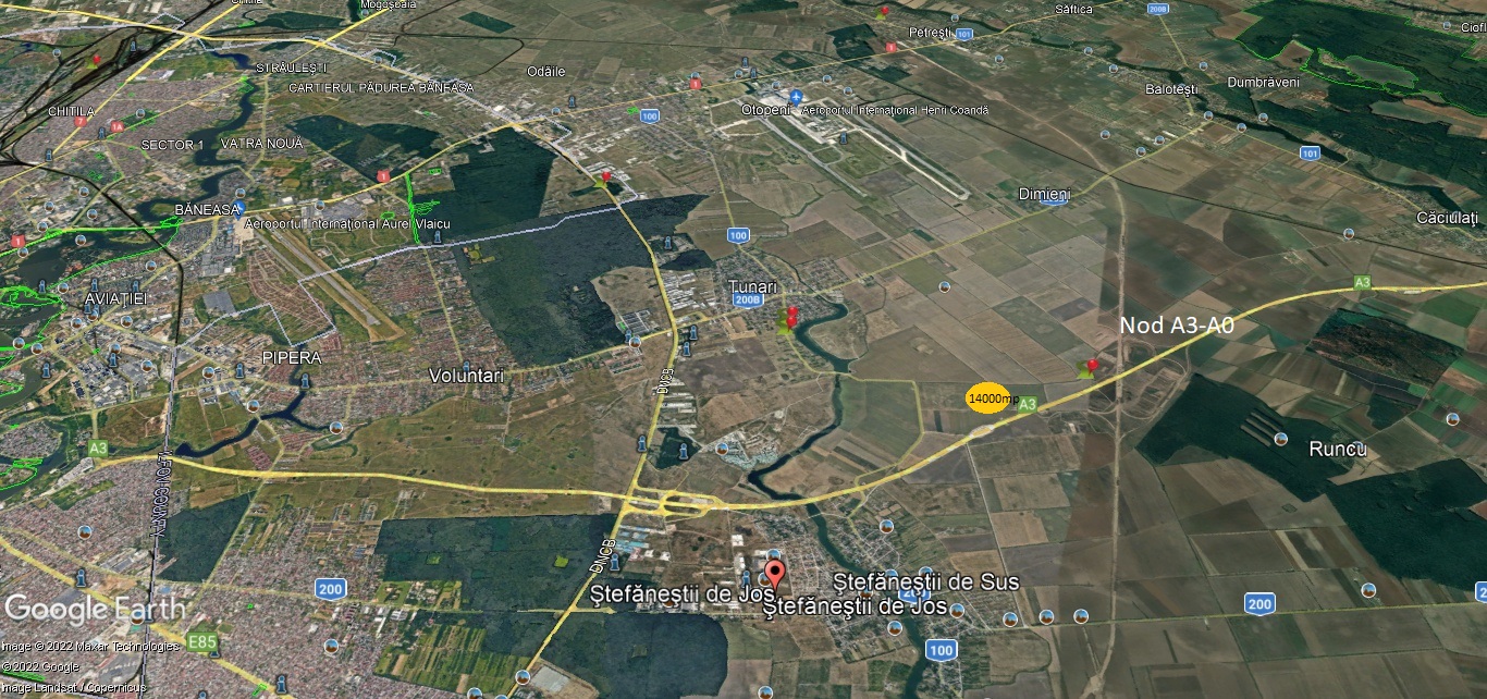 Teeren Stefanesti acces Nod Autostrada A3 cu A0 zona mixta 14000 mp