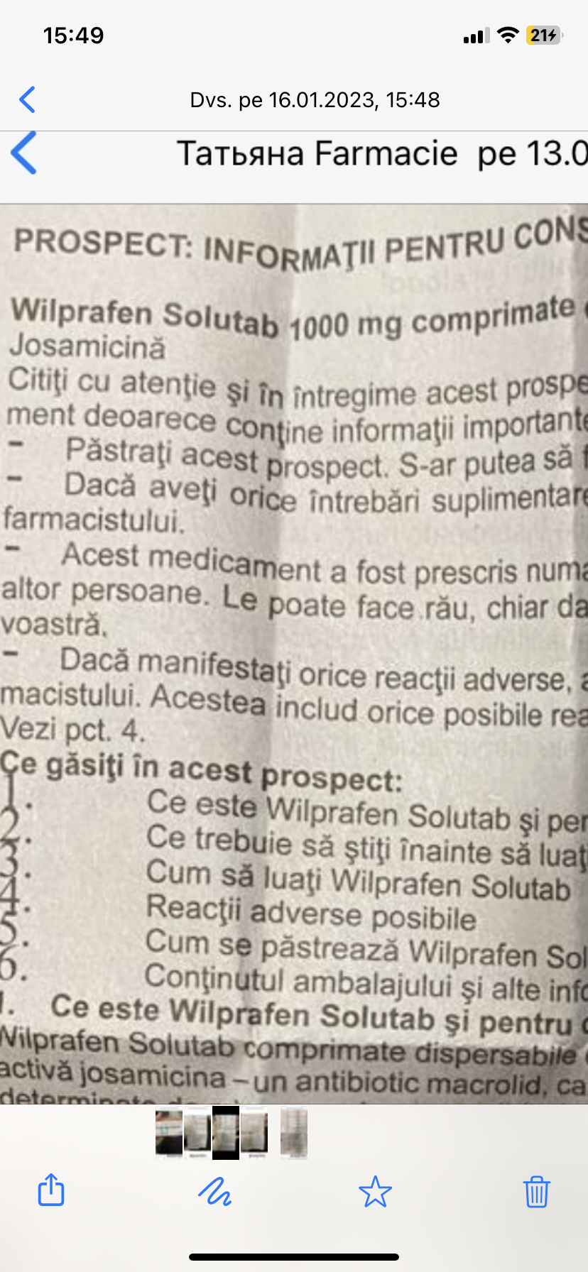 Josamicina – import