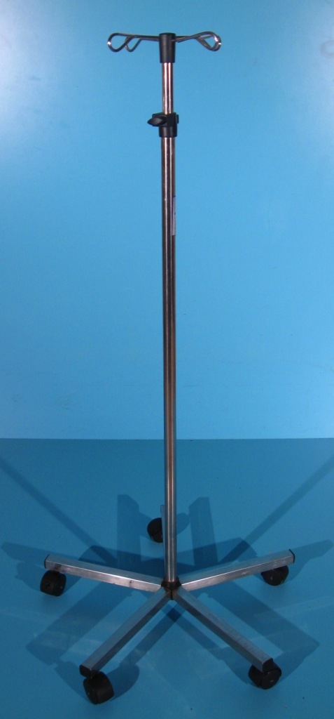 Suport perfuzii din inox cu 4 carlige – Sundo