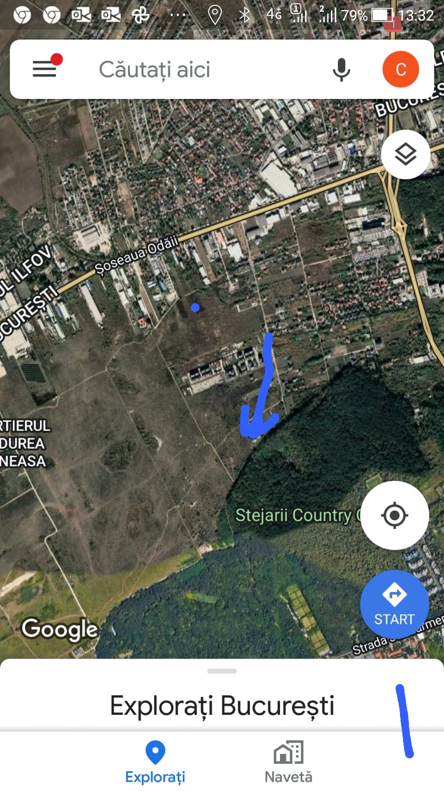 Teren 1314 mp, Bucuresti, sectorul 1, langa Club Stejarii, padurea Baneasa.