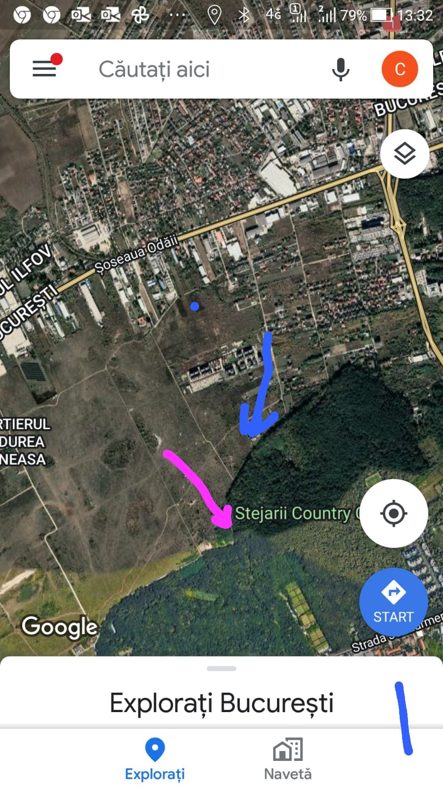 Teren 1314 mp, Bucuresti, sectorul 1, langa Club Stejarii, padurea Baneasa.