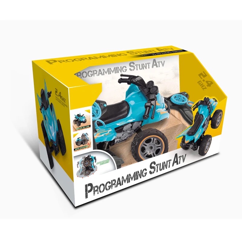 Mașină robot cu telecomandă Exclusive, mașină cascadorie STUNT ATV