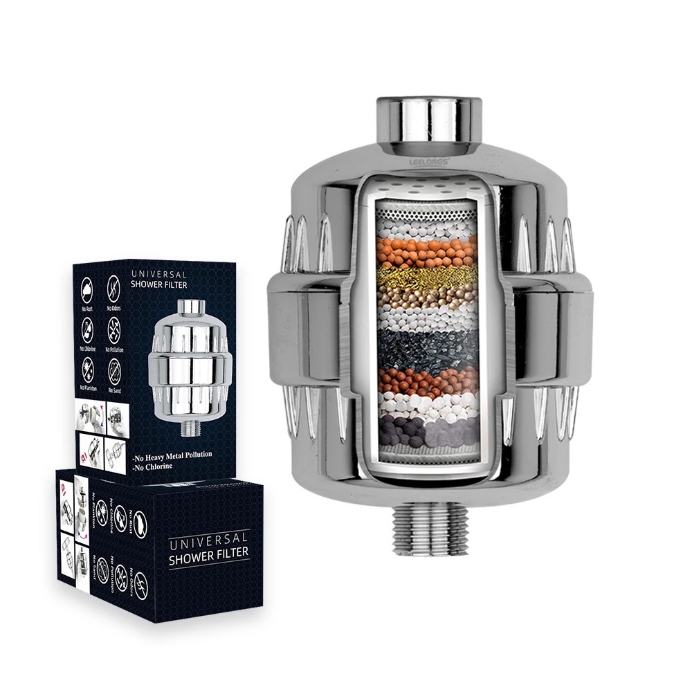 Filtru de apa pentru dus cu 15 stagii de filtrare,elimina clorul