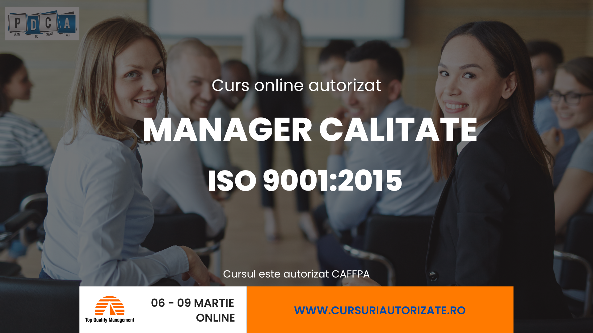 Curs online autorizat Manager calitate – ISO 9001:2015