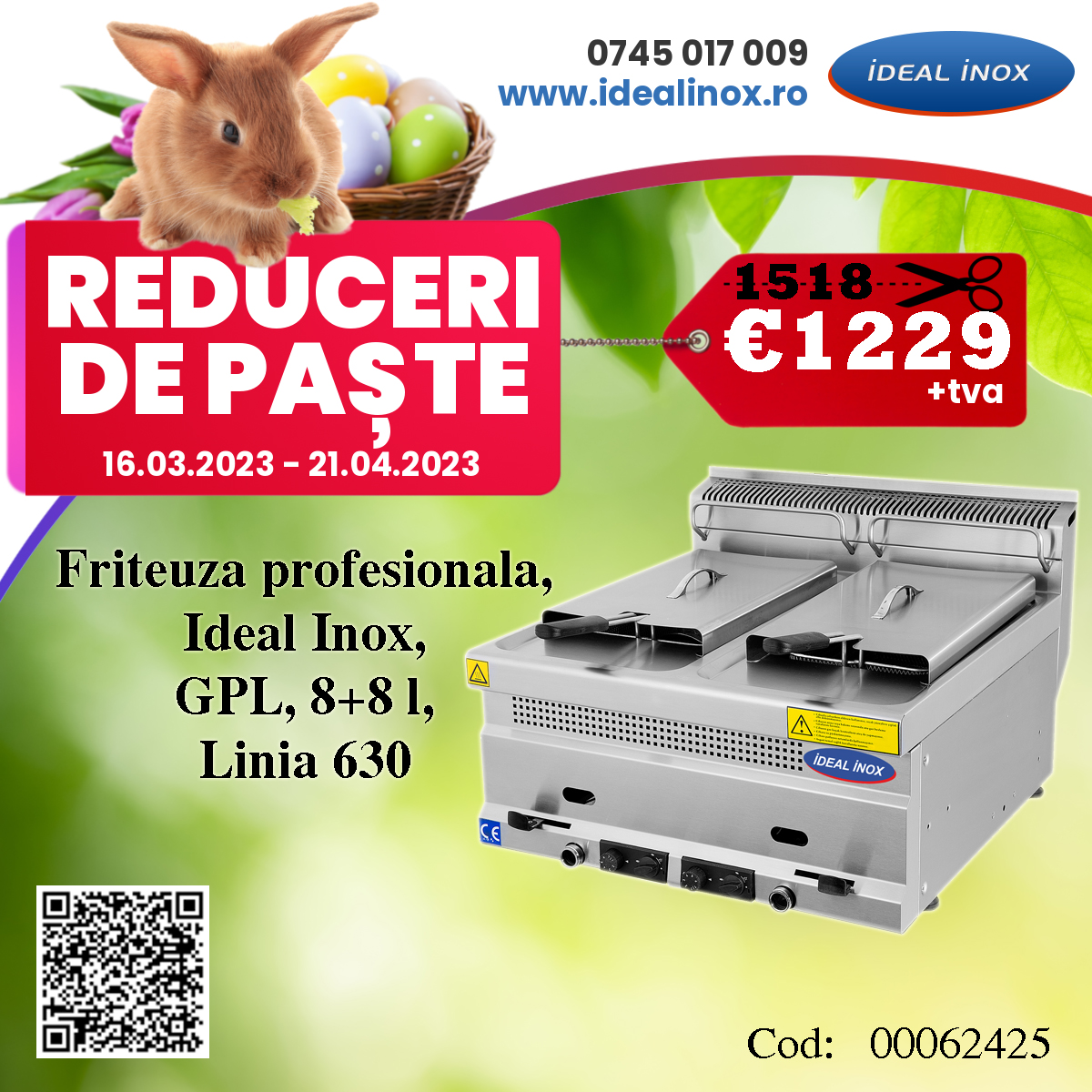 Reducere de Paste la friteuze profesionale HoReCa