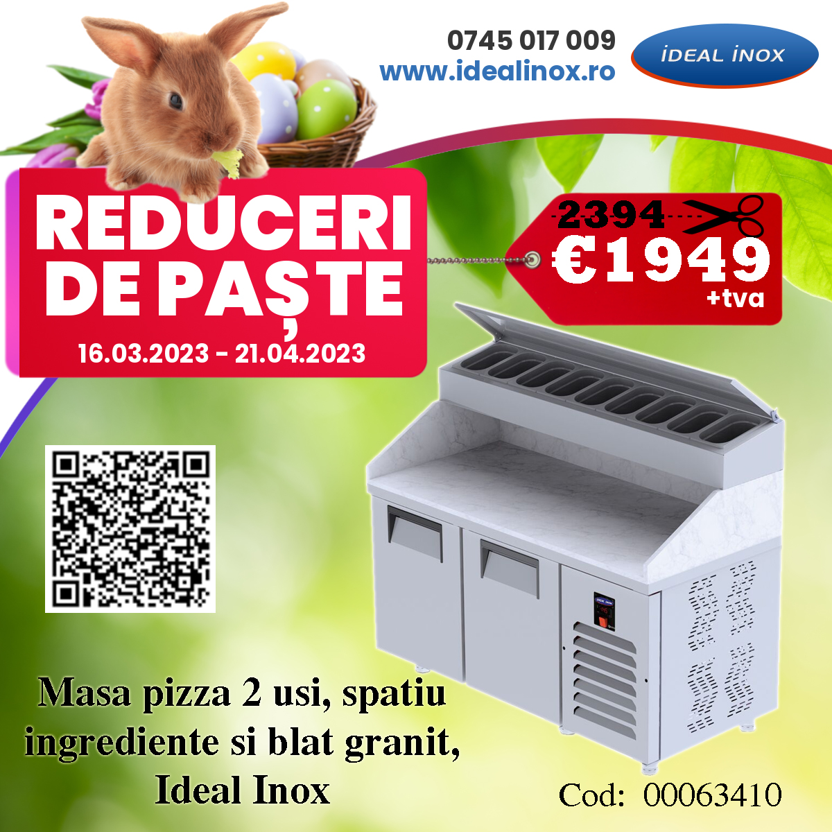 Reduceri de Paste la frigidere inox pentru restaurante