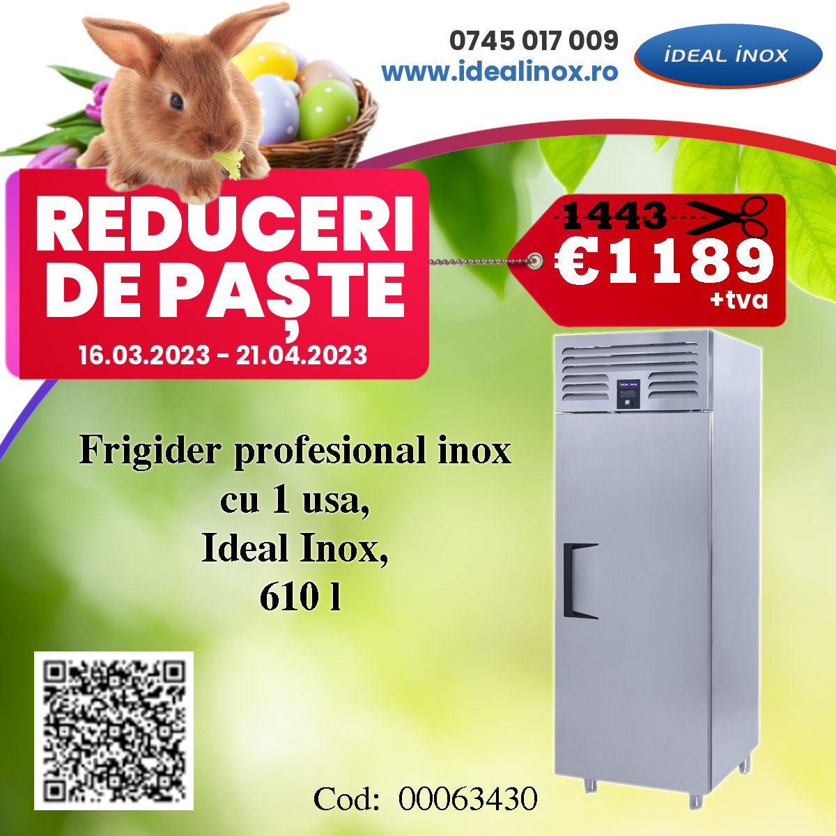 Reduceri de Paste la frigidere inox pentru restaurante