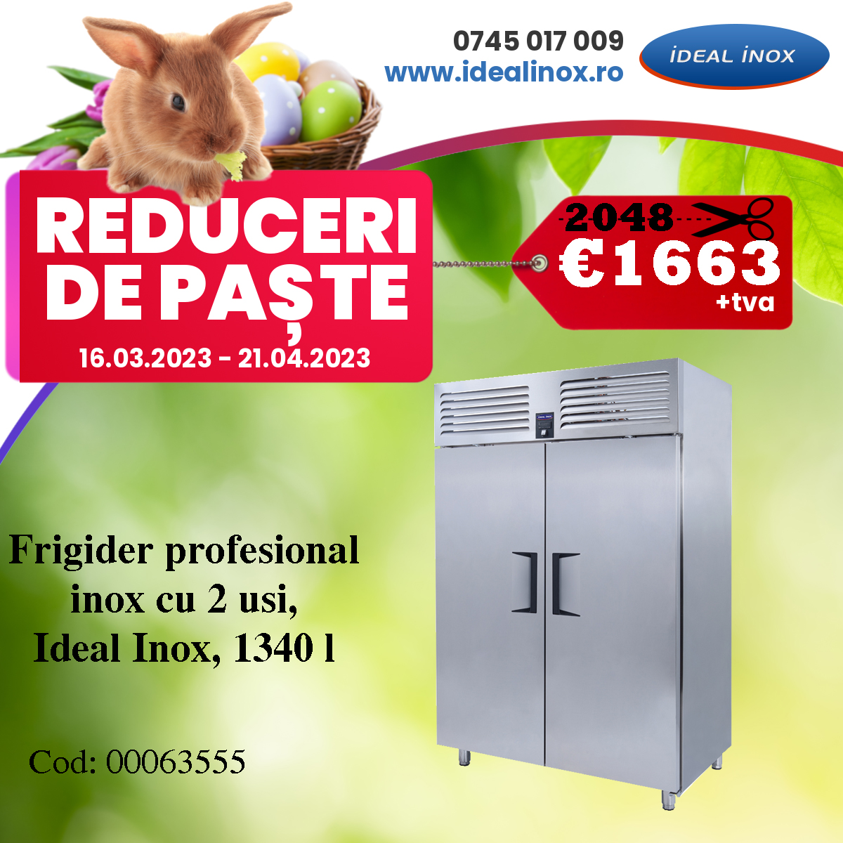 Reduceri de Paste la frigidere inox pentru restaurante