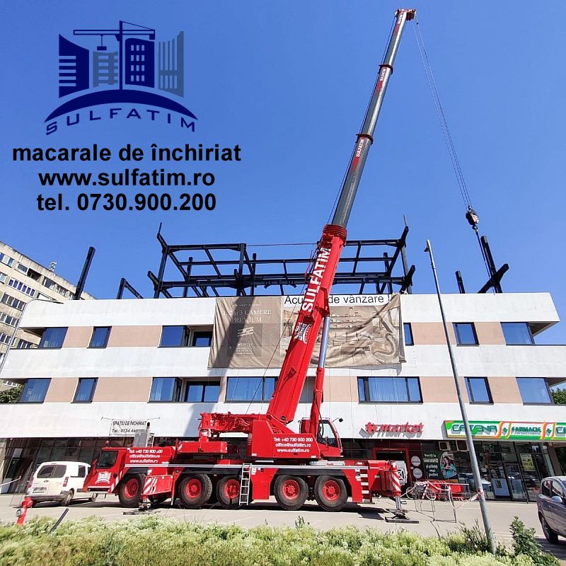 Macara de inchiriat, excavatoare, buldozere, utilaje diverse