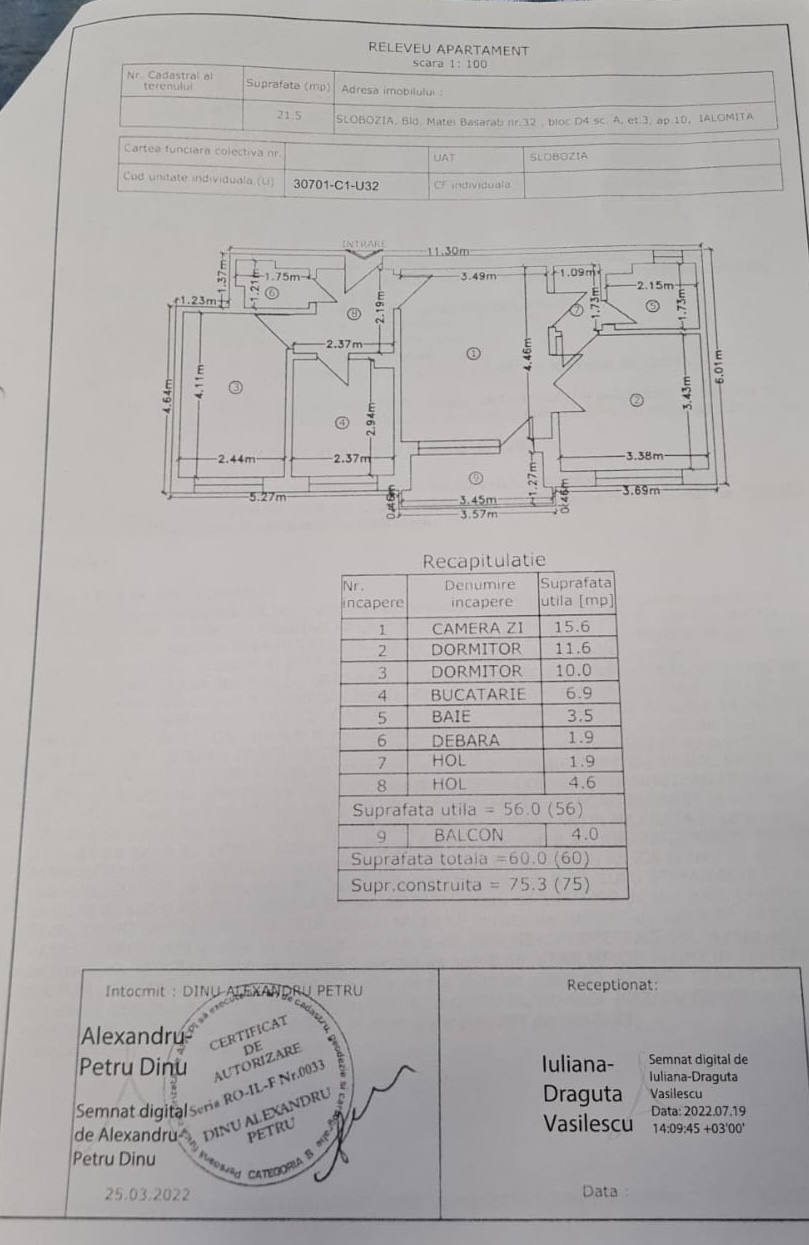 Apartament 3 camere