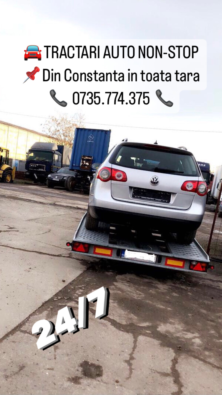 Tractari auto Constanta NON STOP / Transport platforma – Asistenta Rutiera