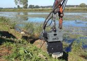 Used vibro hammer ESF 1 excavator mounted