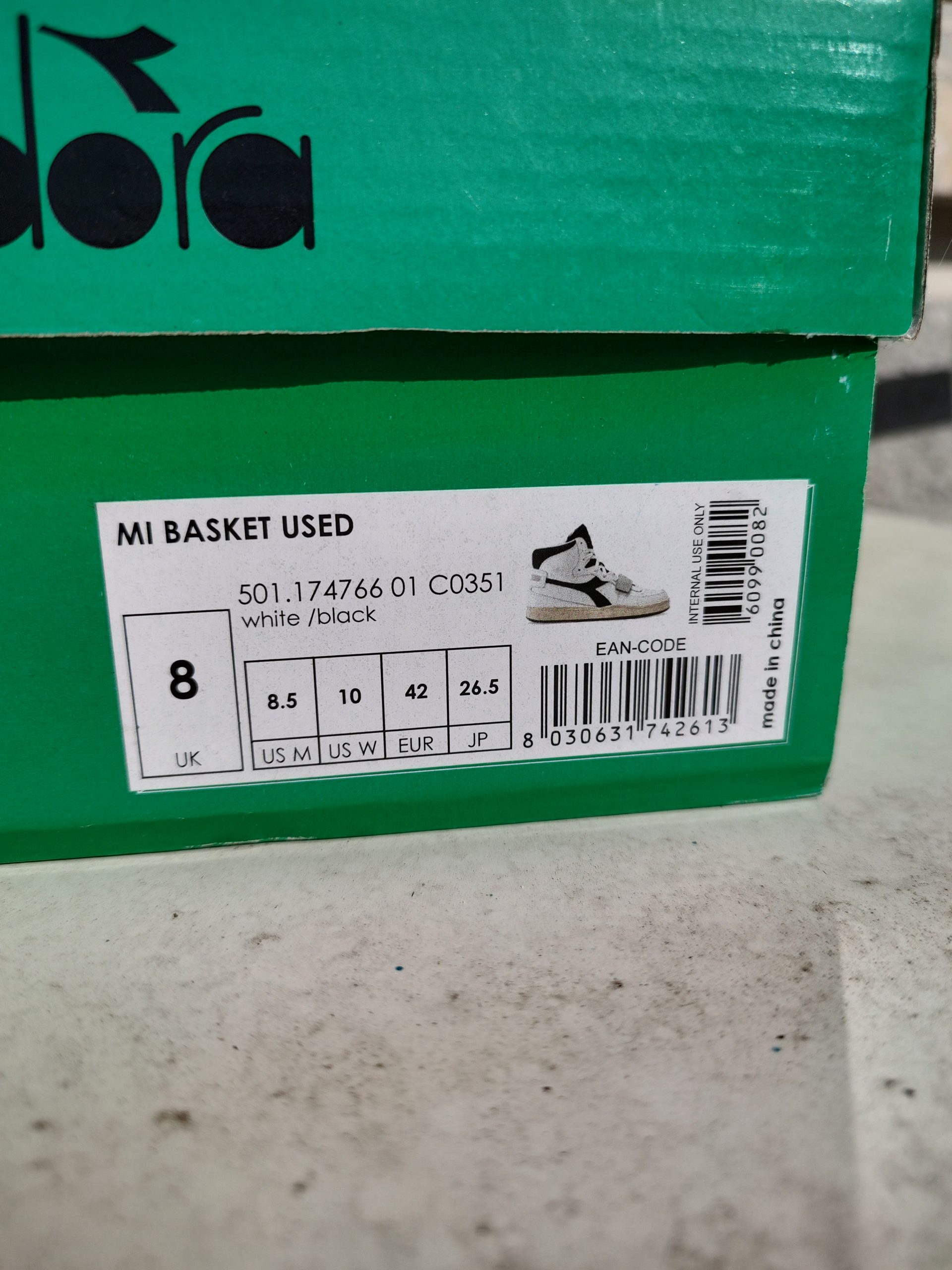 Pantofi Diadora Mi Basket Used ( nepurtați)