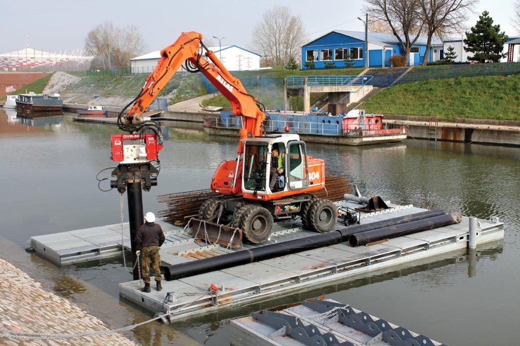 Vibro hammer OVR 60S excavator mounted
