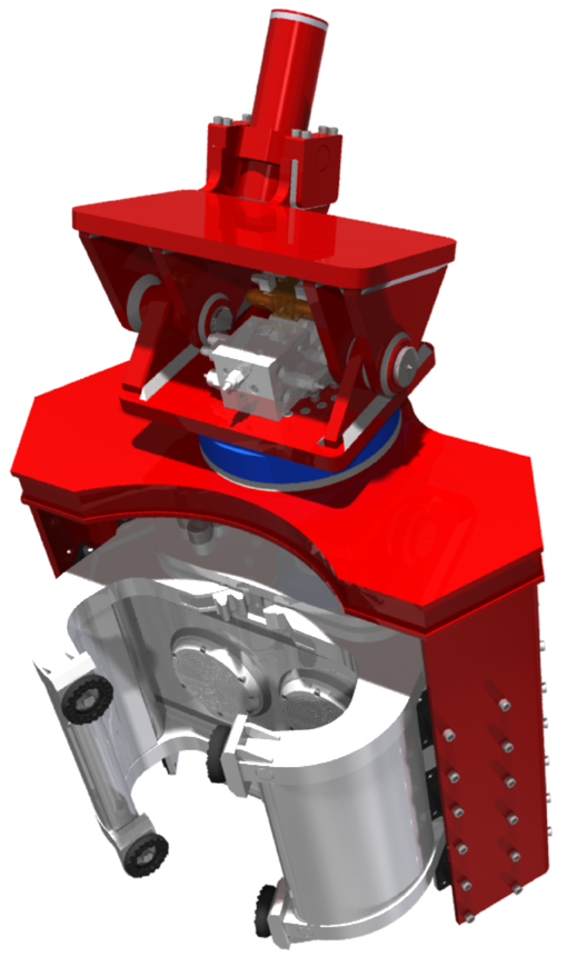 Vibro hammer OVR 60SG to work on a crane
