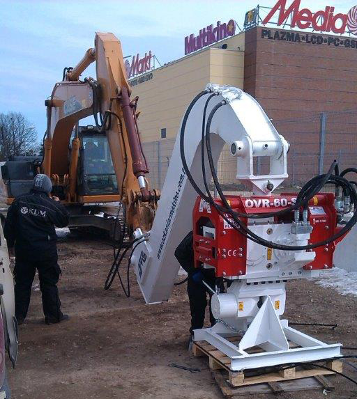 Vibro hammer OVR 80S excavator mounted