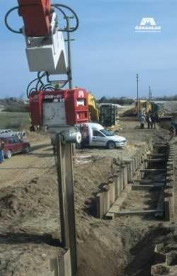 Vibro hammer OVR 40S excavator mounted