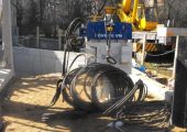 Used vibro hammer OVR 70 VM to work on a crane or piling rig