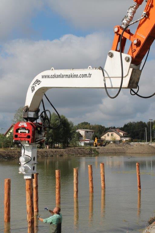 Vibro hammer OVR 60S excavator mounted