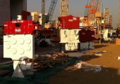 Vibro hammer OVR 80 VM to work on a crane or piling rig