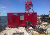 Used vibro hammer PVE 2316 VM to work on a crane or piling rig