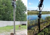 Used vibro hammer ESF 1 excavator mounted