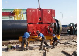 Used vibro hammer PVE 40 VM to work on a crane or piling rig