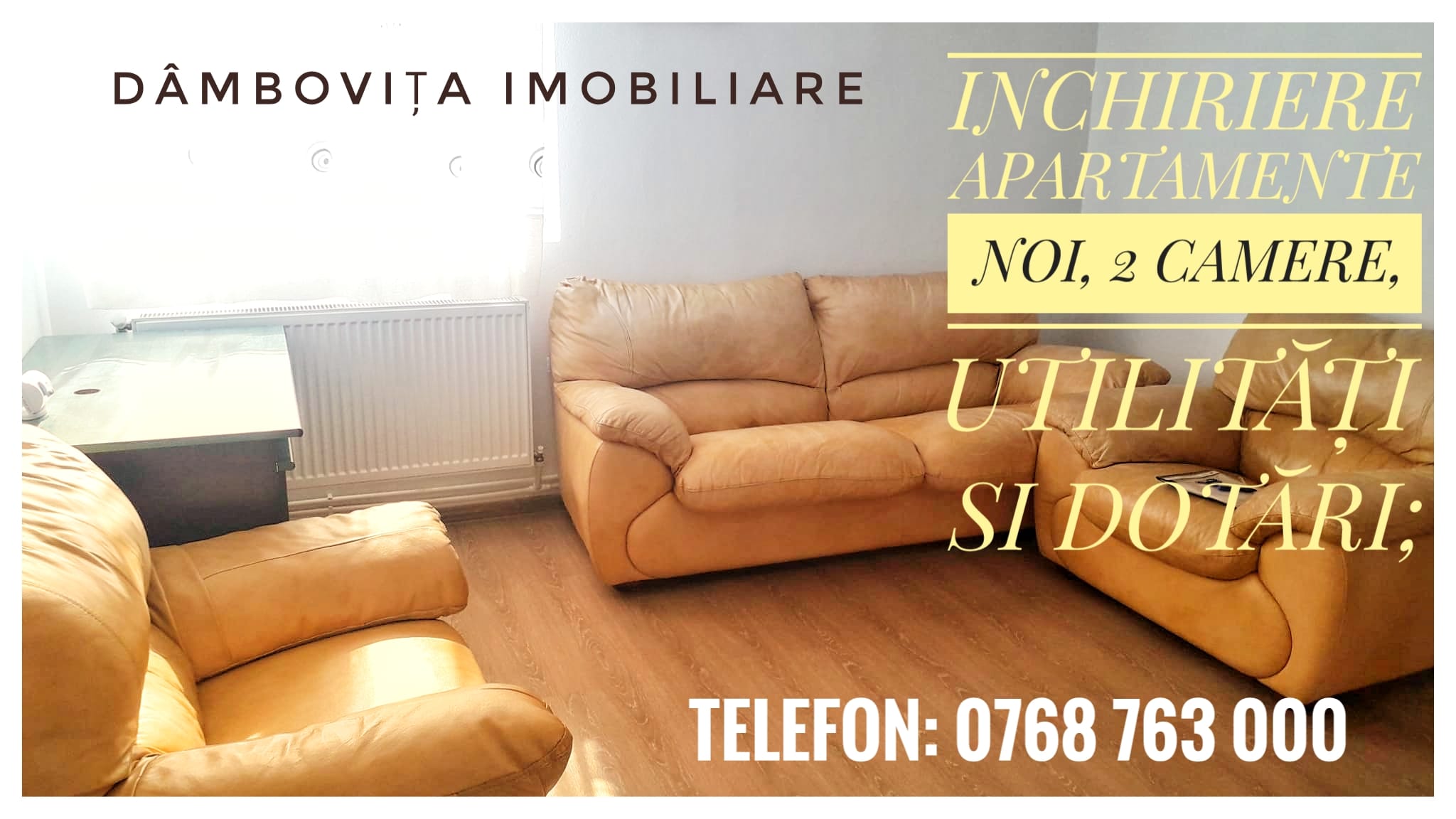 Apartament cu doua camere pentru vanzare
