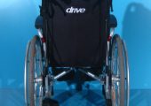 Scaun cu rotile handicap din aluminiu Drive latime sezut 42 cm