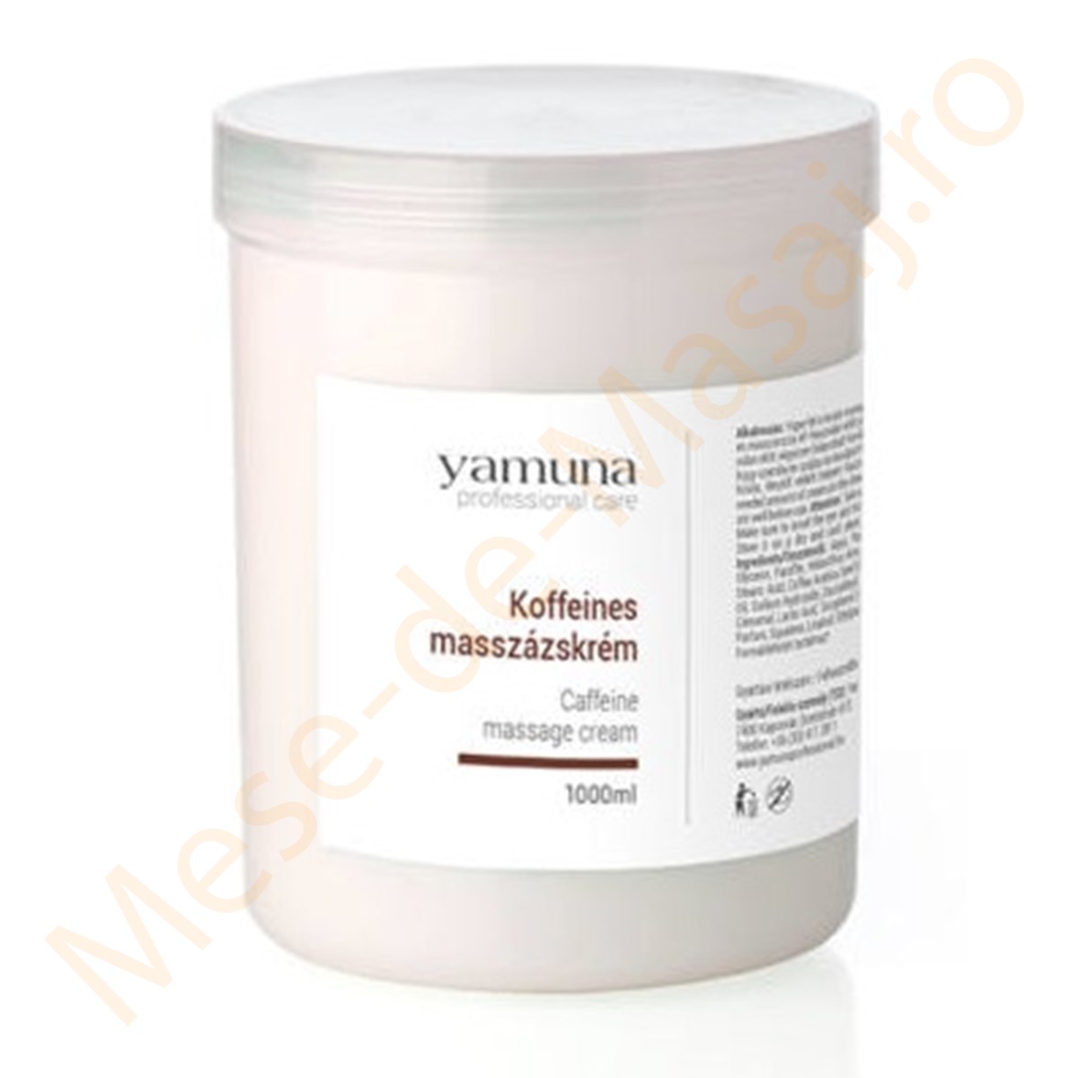 Crema de masaj Yamuna cu cofeina si scortisoara