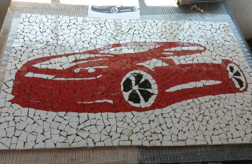 Tablou decorativ mozaic ceramica Fast and Furious