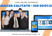 Curs Manager Calitate – ISO 9001:2015