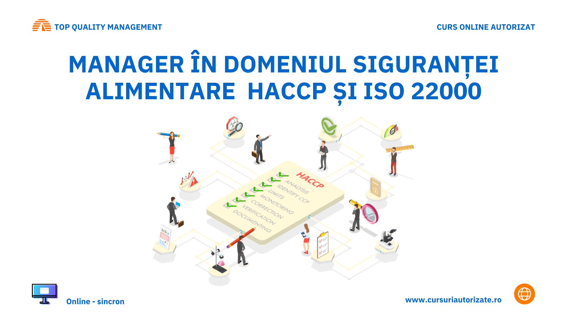 Manager în Domeniul Siguranței Alimentare HACCP și ISO 22000 – Curs online