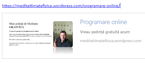 Sedinta gratuita de meditatie mate fizica orice nivel