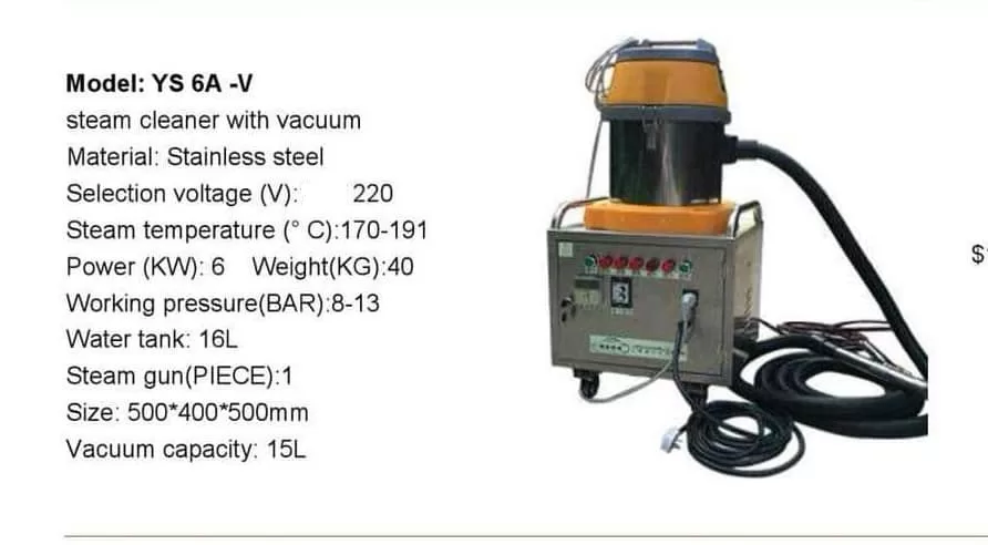 Generator de abur ys 6a-v profesional industrial Injectie Extractie