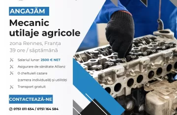 Mecanic utilaje agricole, Franta, 2500 euro net
