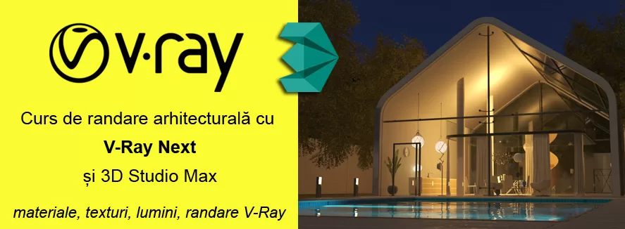 Curs randare arhitecturala cu V-ray si Corona Renderer, 3D Studio Max