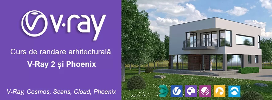 Curs randare arhitecturala cu V-ray si Corona Renderer, 3D Studio Max