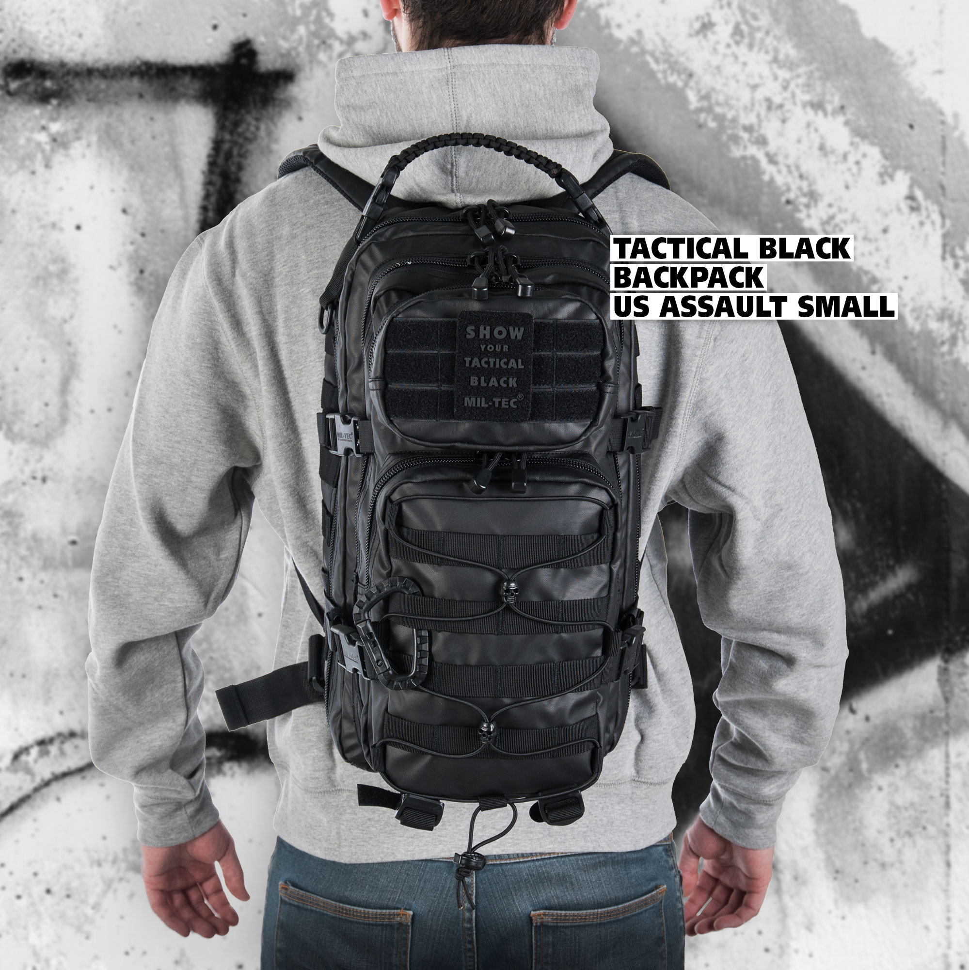 RUCSAC MILITAR MILTEC TACTICAL Black Marime 36 litri Negru Impermeabil – Pret Online Rucsace Barbati