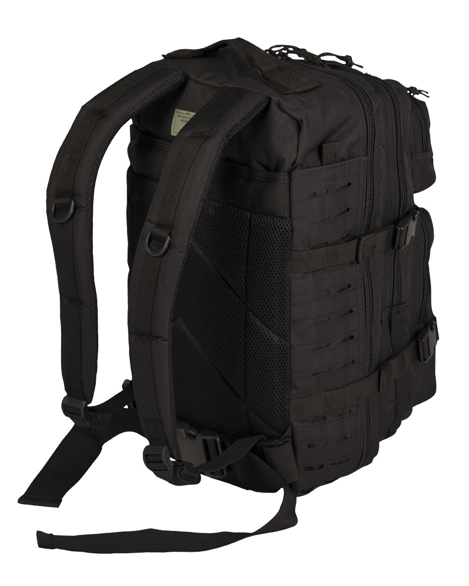 RUCSAC MILTEC Ghiozdan Militar 36L Taiat LASER Tactic – sistem MOLLE – Intarit la Bretele
