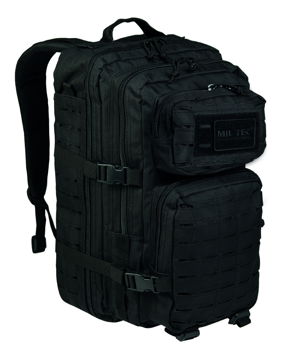RUCSAC MILTEC Ghiozdan Militar 36L Taiat LASER Tactic – sistem MOLLE – Intarit la Bretele