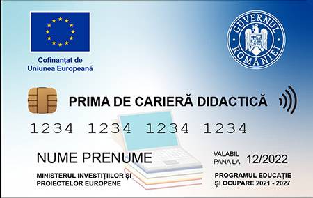 Prima de carieră didactică cu card Pluxee