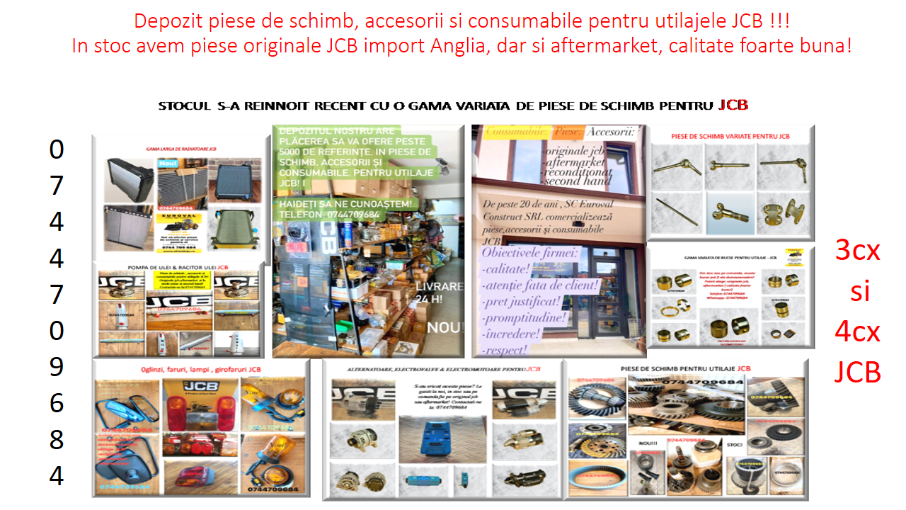 Piese jcb 3cx 4cx depozit jcb
