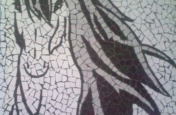 Ecvestru-mozaic-ceramica