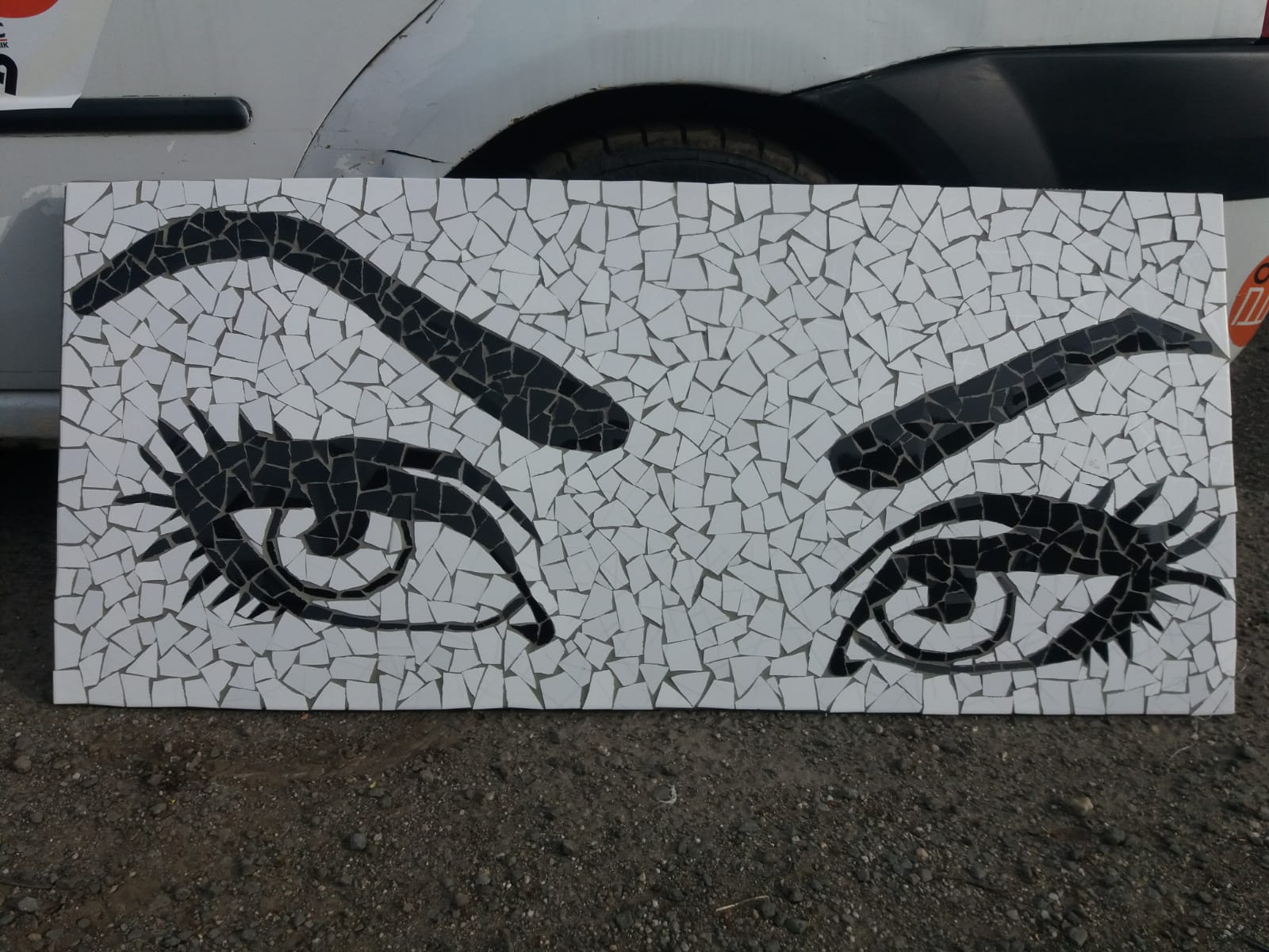 Tablou mozaic ceramica handmade Trenkart