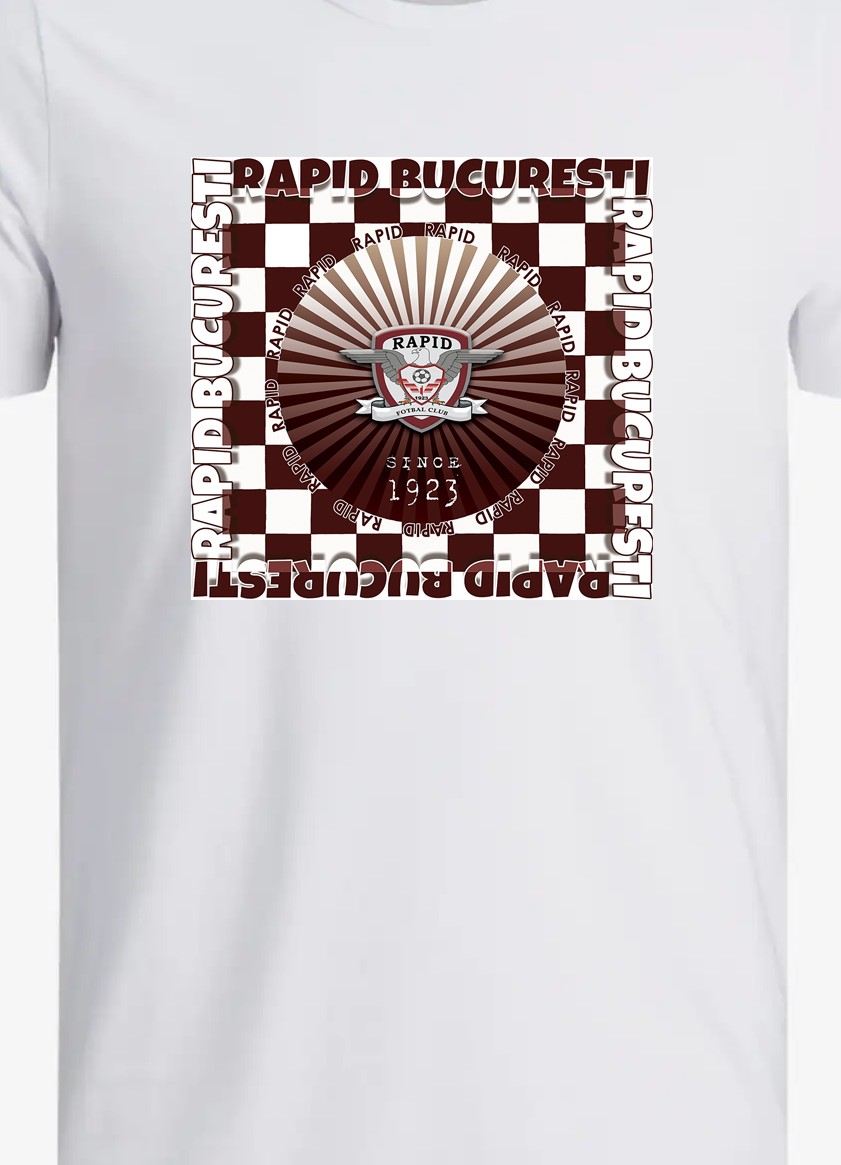 Tricou alb, fani , Dinamo, Rapid, Steaua
