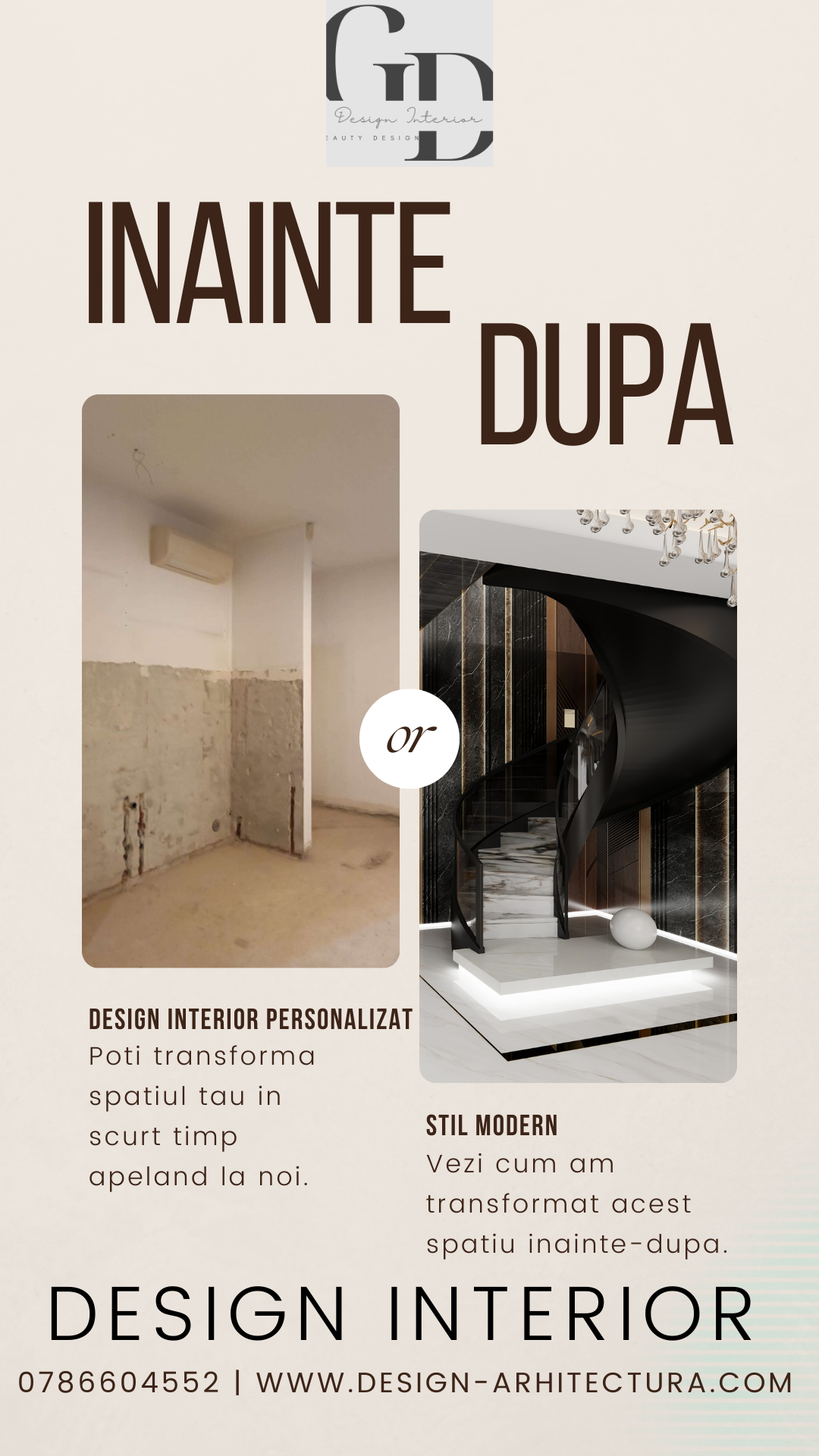 Design interior personalizat la pretul de 10 euro/ mp