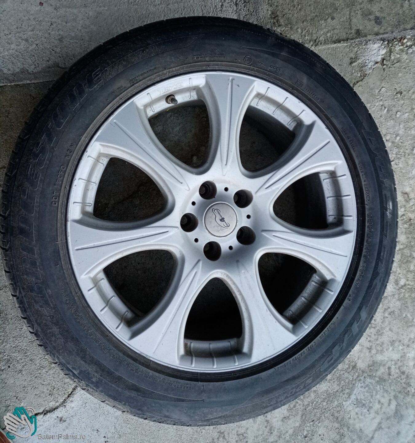 Set jante aliaj + anvelope , 235 ─ 55 ─ R 19 , 101W , compatibile cu Nissan, Toyota, Mazda, Honda