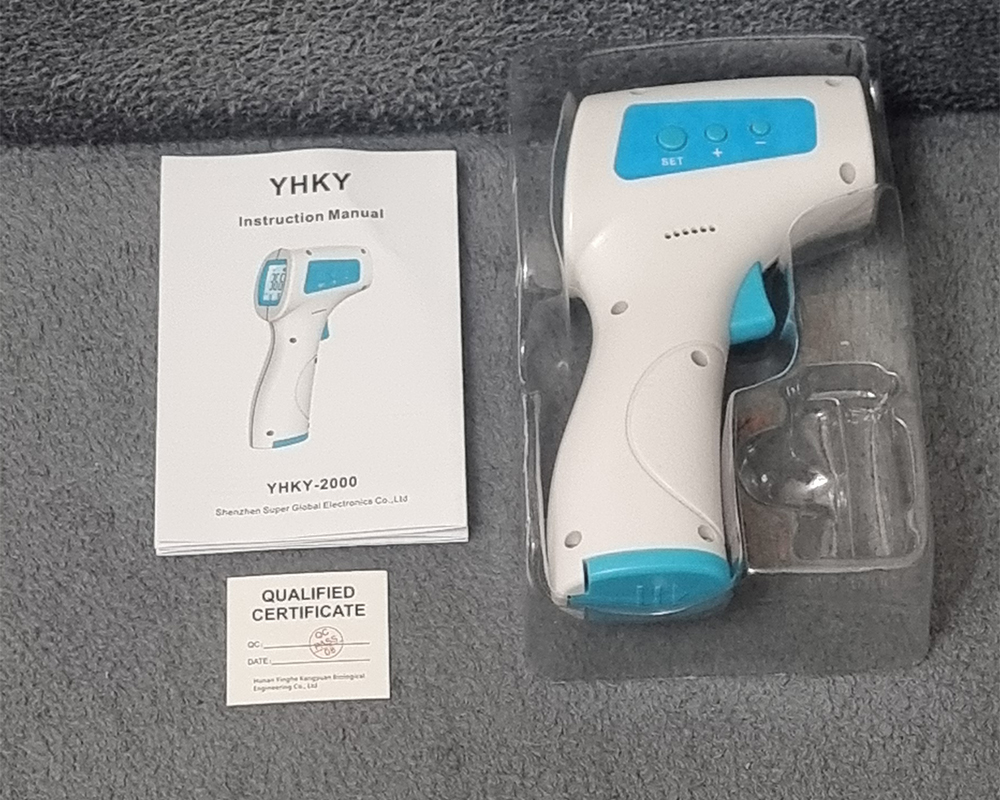 Termometru cu infraroșu fără contact YHKY 2000, pistol termometru pentru bebeluși și adulți