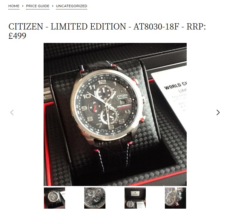 Citizen Eco-Drive Limited Edition (1.416 / 2.500) Radio-Controlled Chronograph World Timer